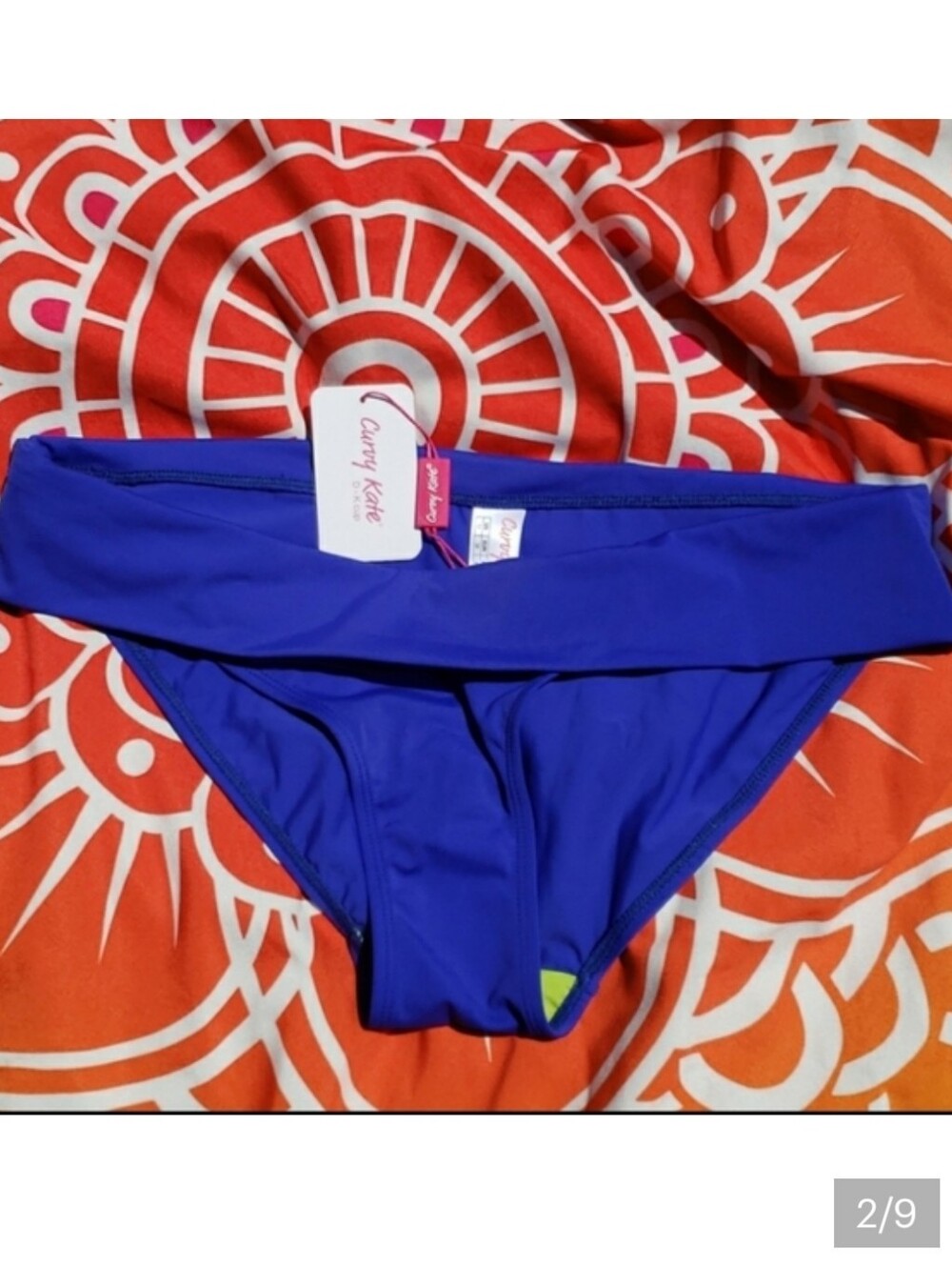NWT - Curvy Kate electric blue foldover bikini bottom